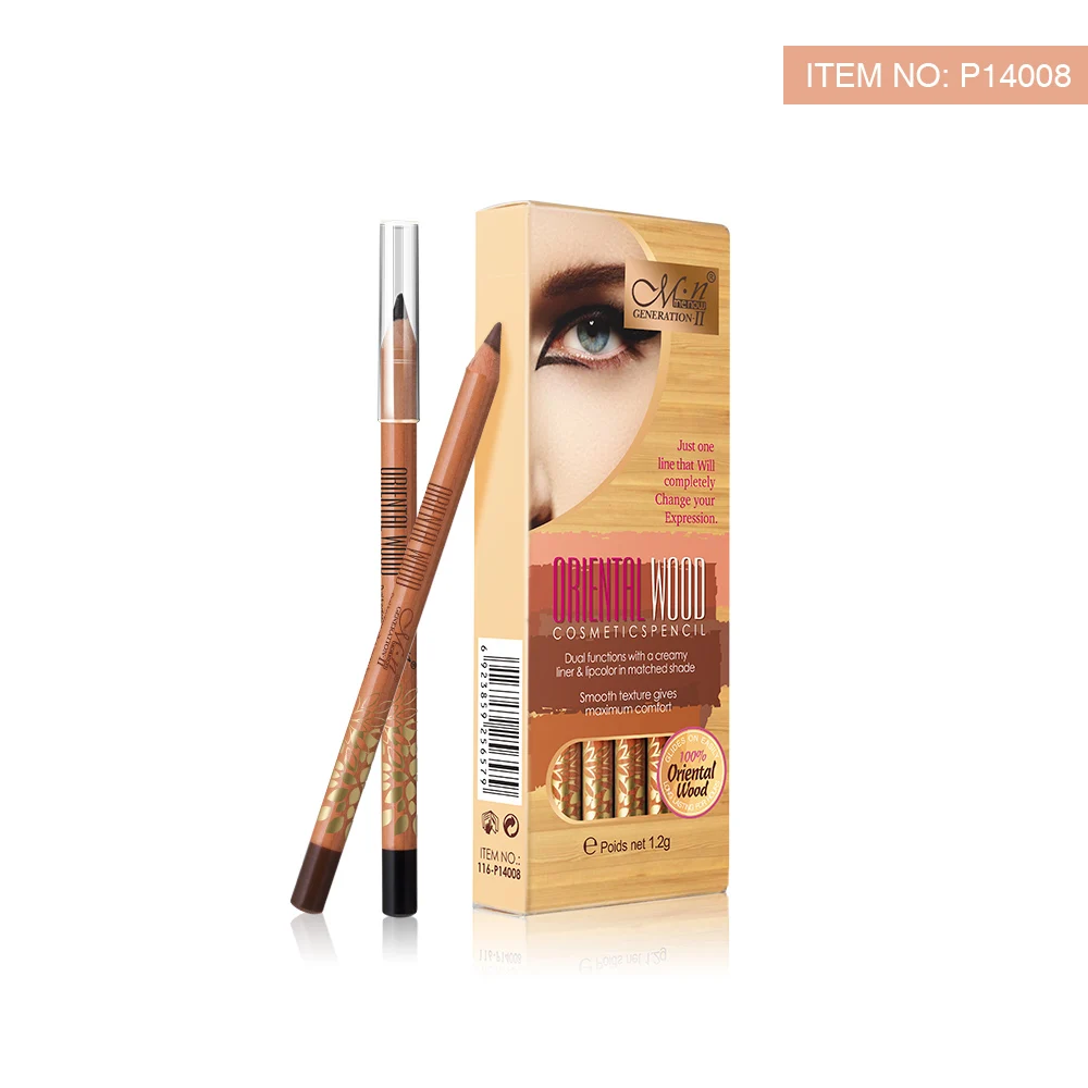 Menow P14008 OEM\ODM private label makeup lasting waterproof Raw wood  Eyeliner women cosmetics products Factory wholesale