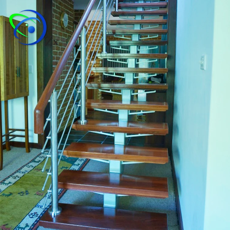 Customized Frameless Surface Finish Mirror Staircase Indoor Steel Structure Modern Custom Stairs