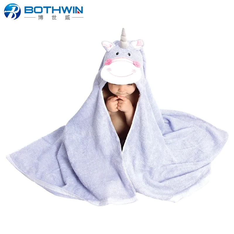 
Large size Children and Kids Soft Unicorn Hooded Towel 