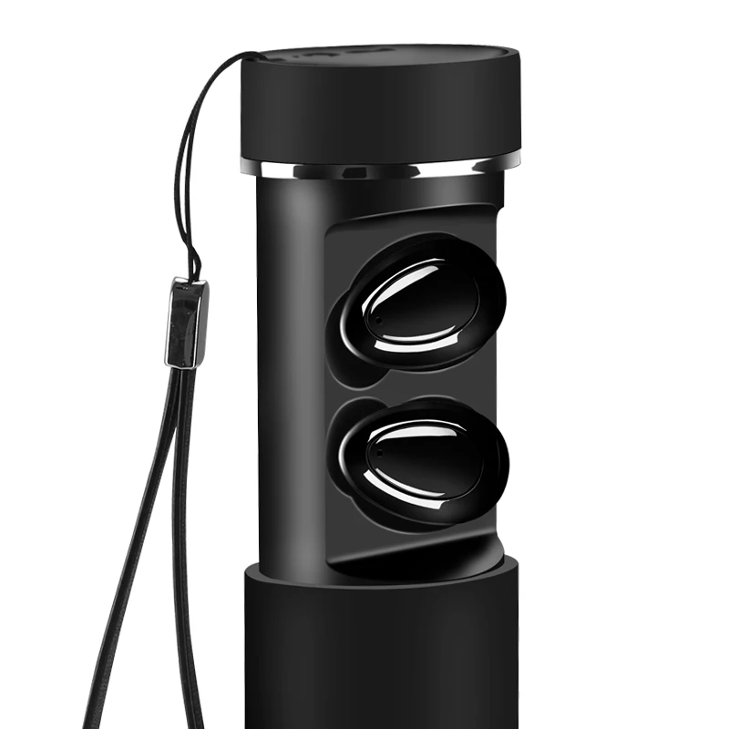 Фабрика OEM синий зуб спикер музыки mp3 спортивные наушники с зарядным футляром