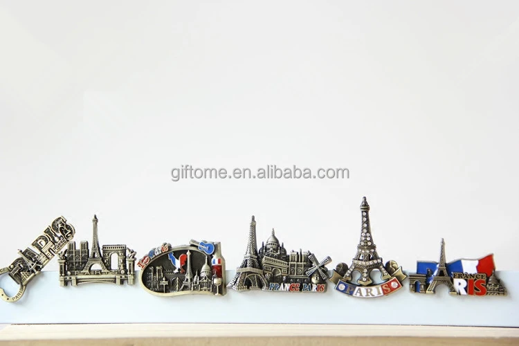 
Travel 3D Tower model building metal fridge magnet Magnetic stickers French Paris decorative refrigerator Sticker home decor 