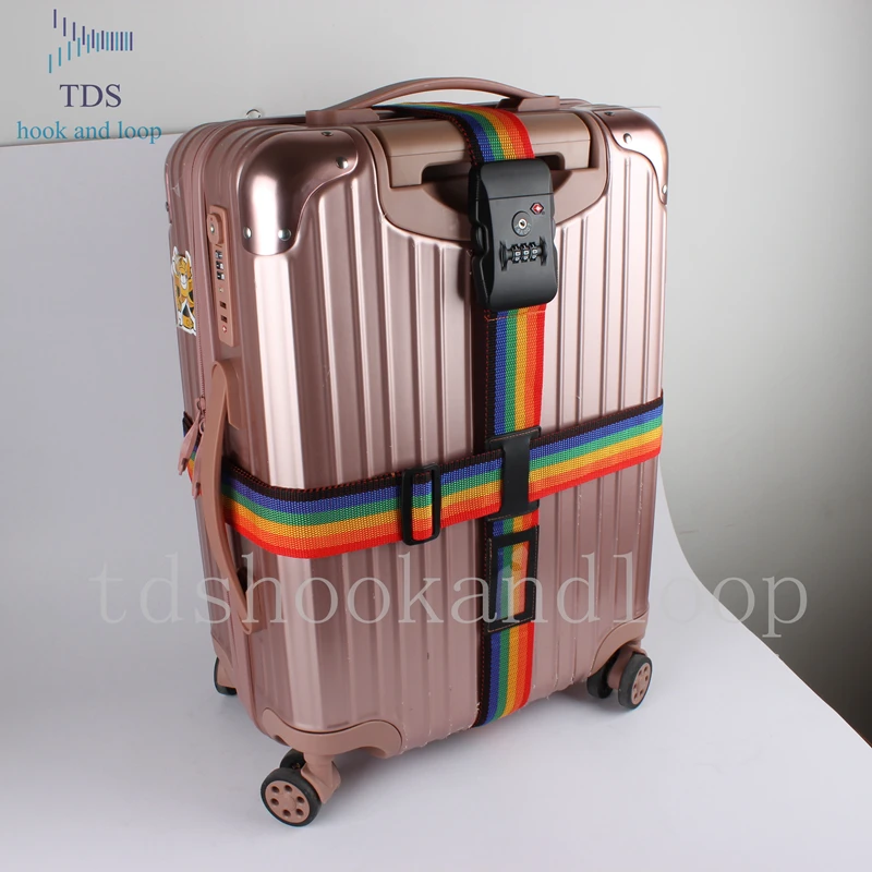 hot sale adjustable luggage strap with safe lock