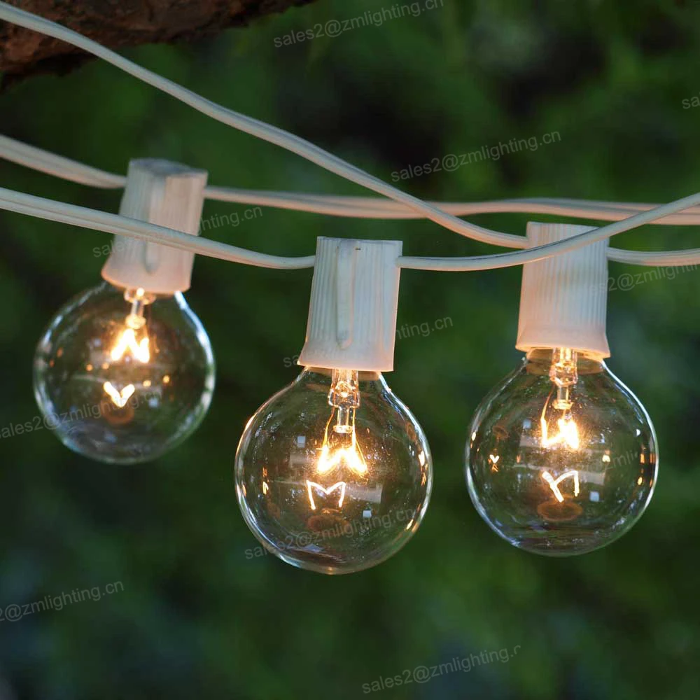 outdoor Christmas Lights fairy Globe Connectable Festoon party wedding garden Ball string light
