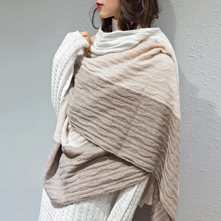Hot Selling Jacuard Wool Crochet Woolen Ladies Winter Shawl Cashmere Scarfs