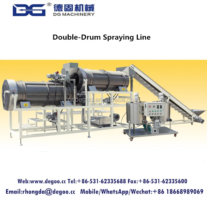 
puffed corn flake extruder puffed corn food extrusion small snack food processing line 