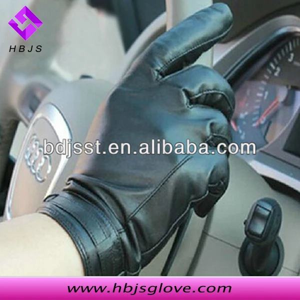 
Классические дешевые короткие теплые мужские кожаные перчатки для вождения автомобиля 