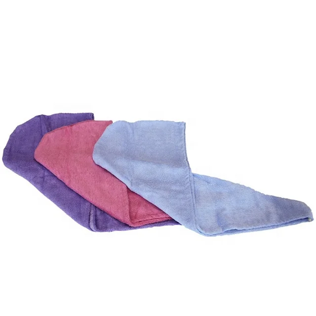 
Super absorbent customized logo women microfiber dry hair turban 
