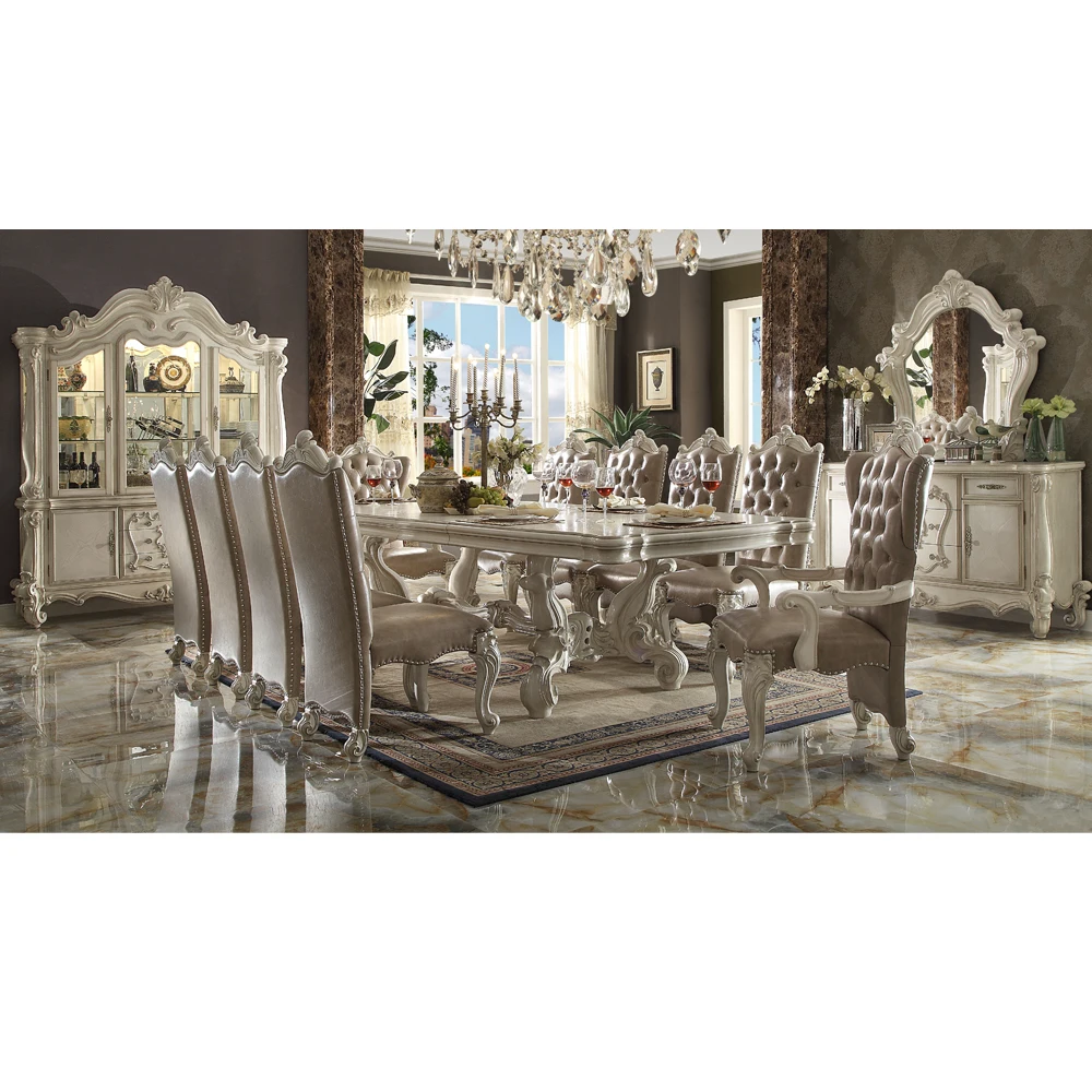 
Longhao Furniture american style luxury long dining table set 