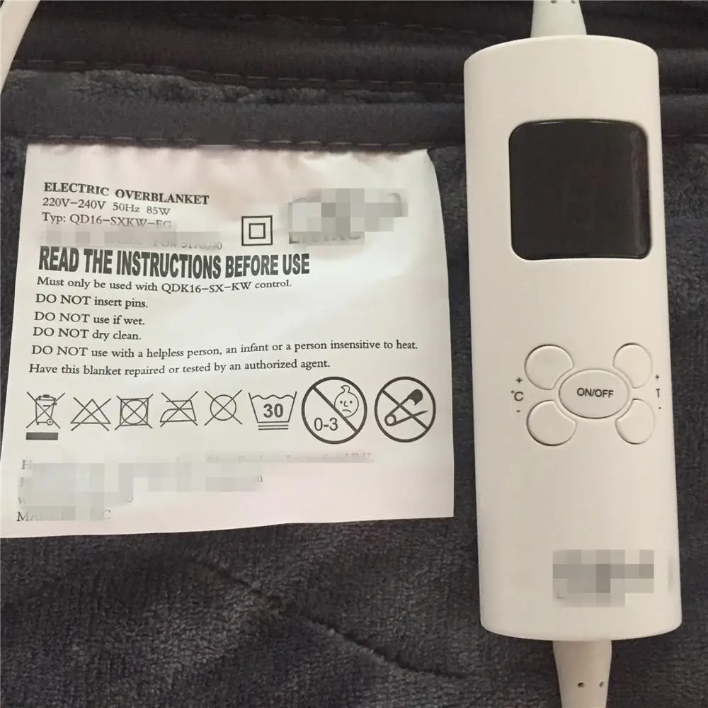 high quality flannel electric over blanket for sofa