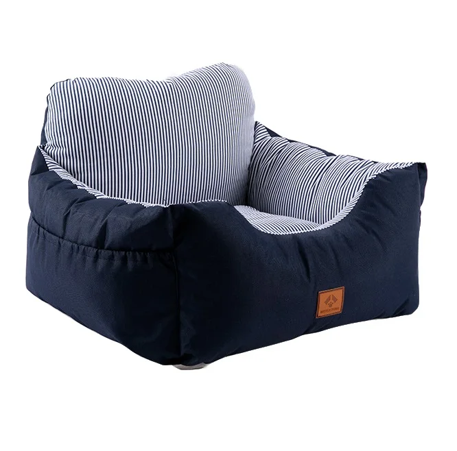 Автомобильное сиденье для собак, бустер для питомцев, для путешествий, с карманом для хранения