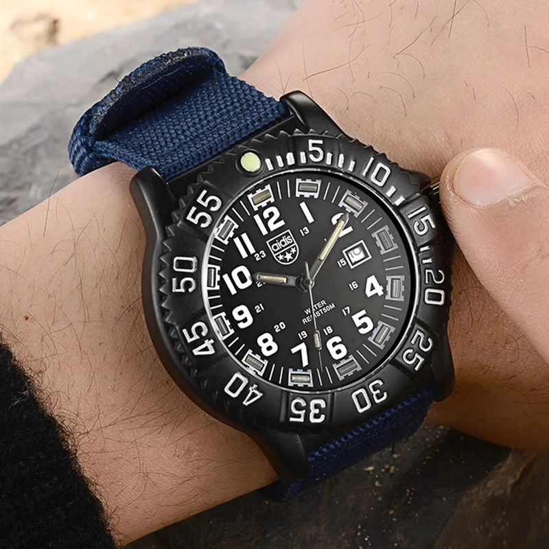 Addies Chronograph Branded Watch Quartz Watch Minimalist OEM Sports Wrist Mens Watch