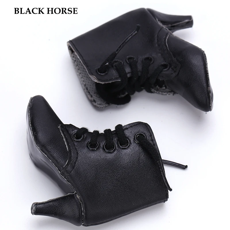 black doll high heel shoes for bjd doll blythe Dollfie LUTS CUITE