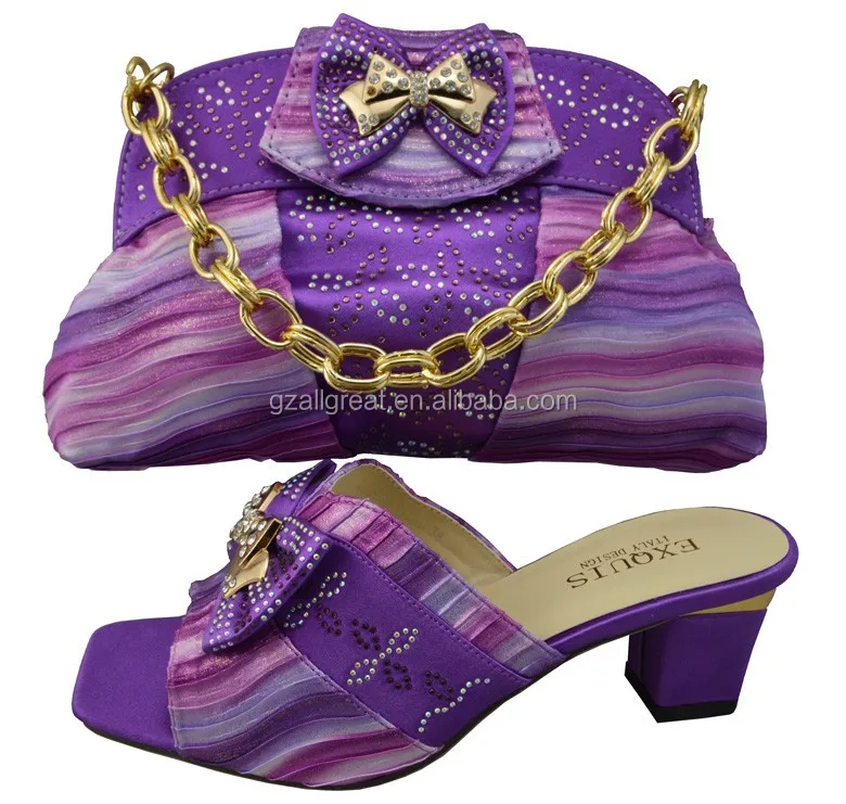 New Arrival Design! Colorful italian shoes and bags to match women/ladies shoes and bags