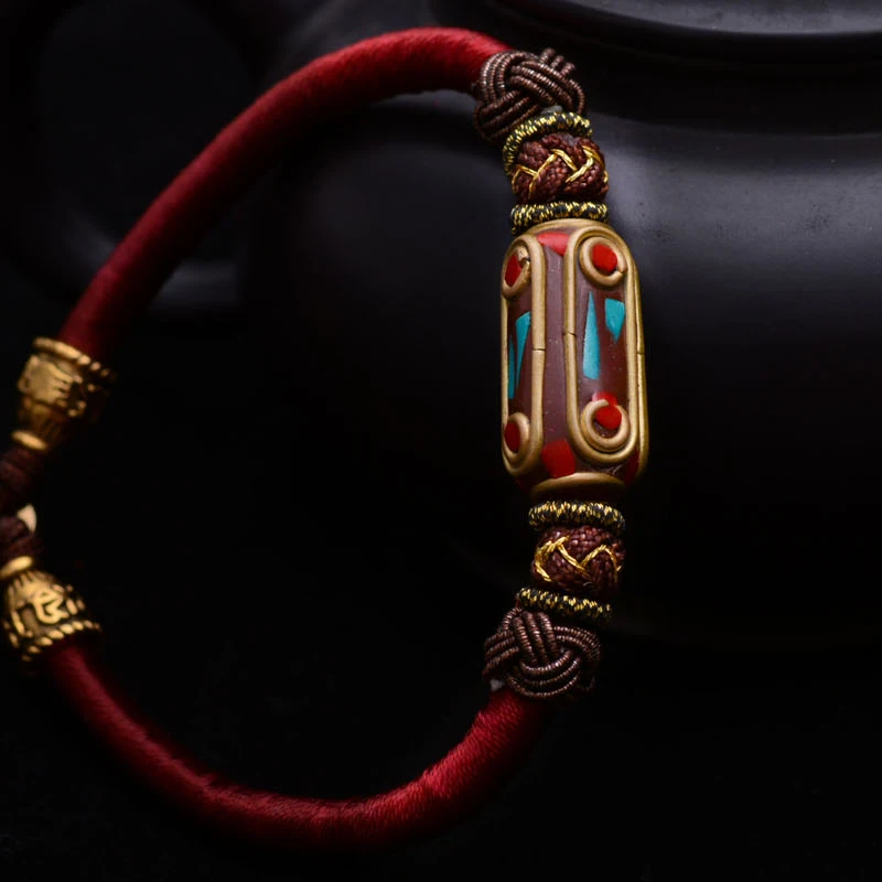 LONGJIE Factory Sales Fashion Design Bohemian Women Retro Bracelet Nepal Sandbeach TIbet Style  Cloisonne Souvenir Jewelry