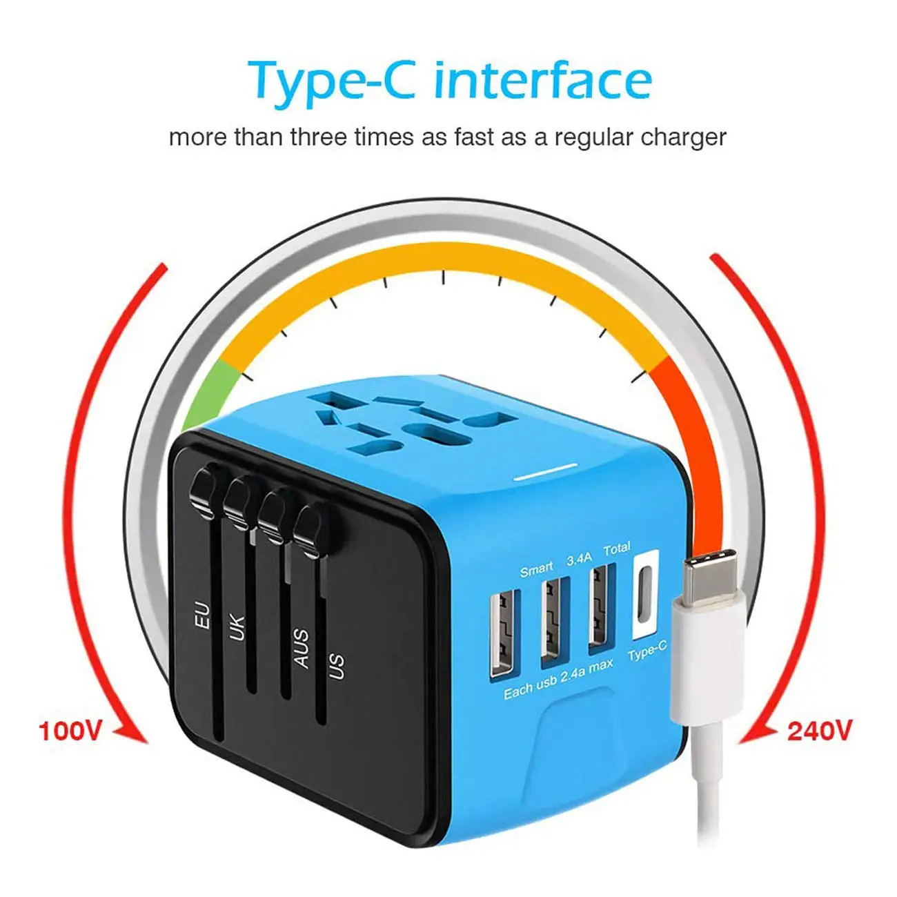 International Travel Adapter With Usb Universal Travel Adapter