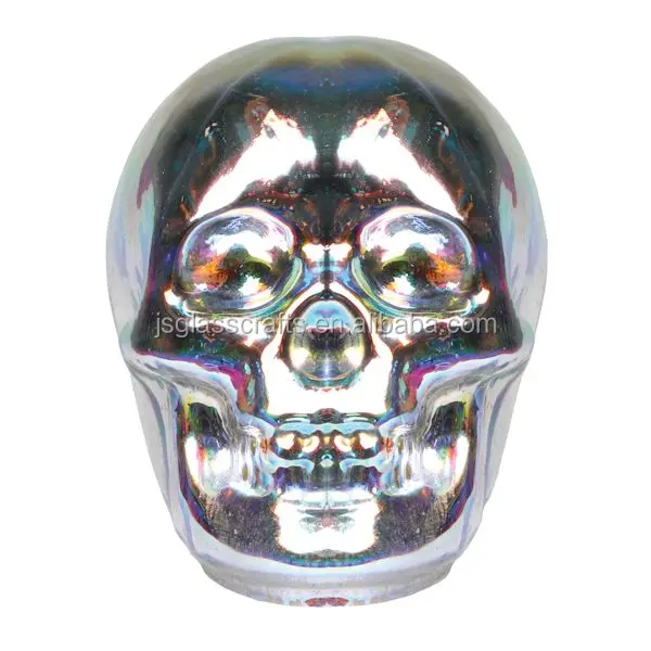 
Mercury 3d glass led skull lamp for table decoration battery led fireworks light 