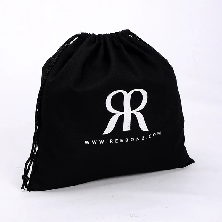 Custom Package Sling Pouch Cotton dust cover bag Drawstring Customized