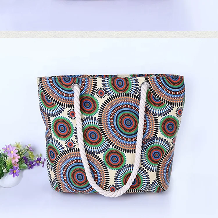 Promotion summer wholesale 2018 new product high grade tropical beach bag