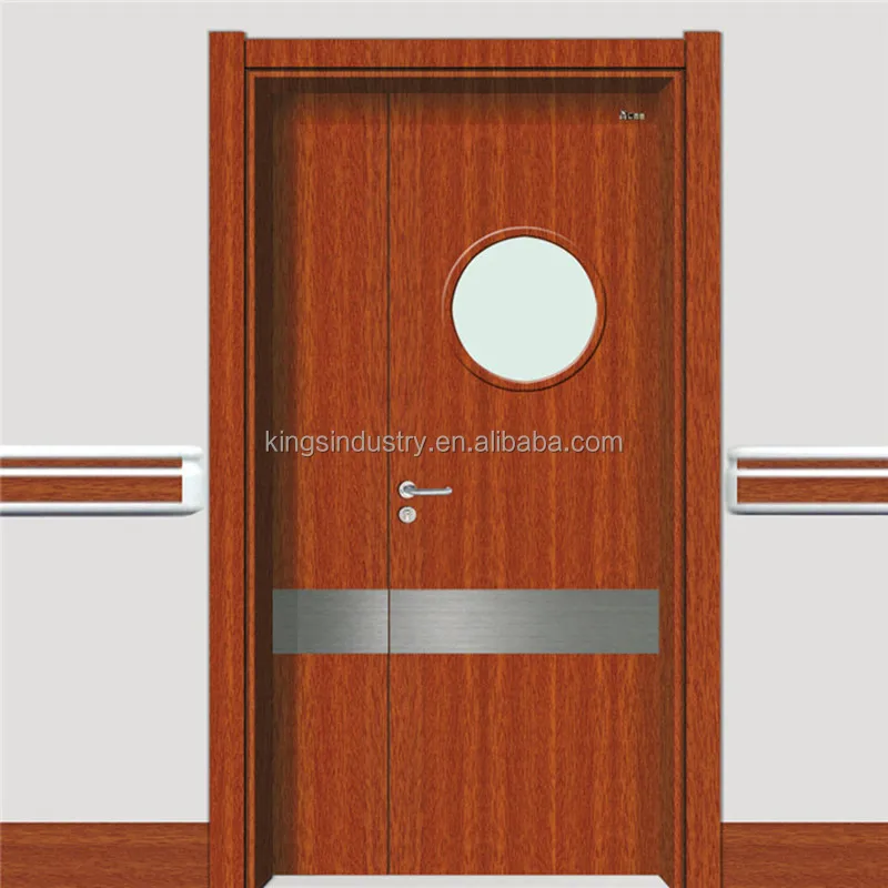 
China Factory steel door with slim frame and splited frame for american market hospital interior door 