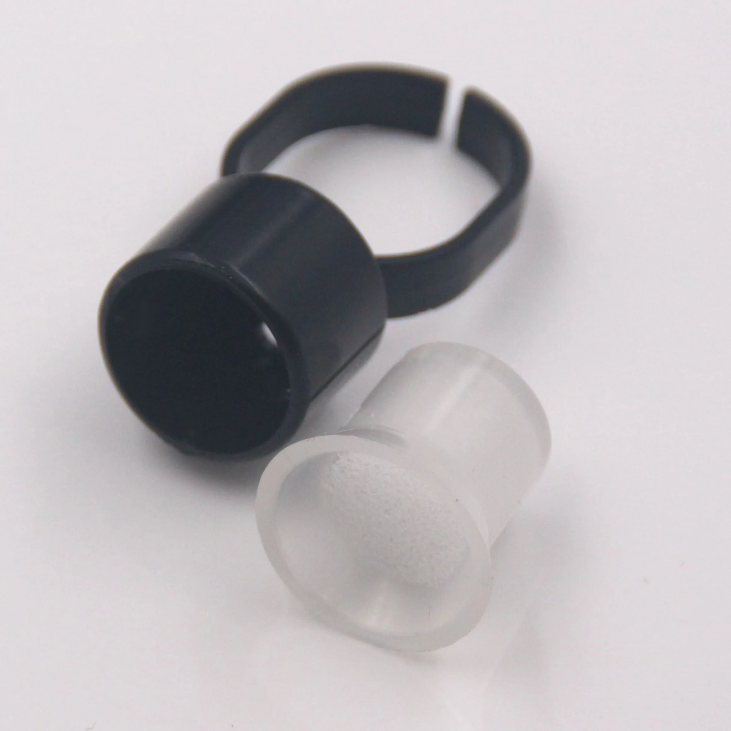 Microblading Ring Cups with sponge Disposable Tattoo eyebrow pigment holder for Permanent Makeup Accessories