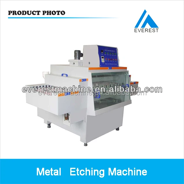 Small double spraying chemical liquid etching machine for nameplate