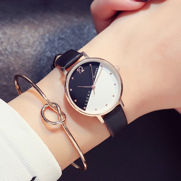 >>> Новые Модные Простые Женские кварцевые часы на удачу для девушек женские наручные в подарок