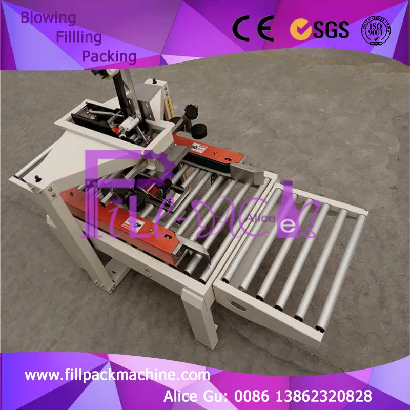 Semi auto Carton seaming machine / equipment / device / system / line / plant / unit / Carton seamer