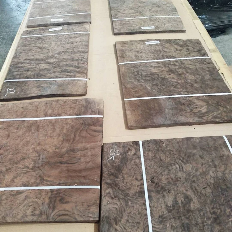 Hot Sale High Quality Black Walnut Burl Wood Veneer