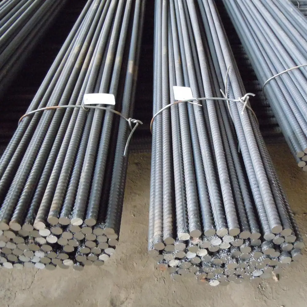 HRB400 Grade Steel Rebar Steel Rebar, Deformed Steel Bar, Iron Rods for Construction HRB400 Grade and 6m