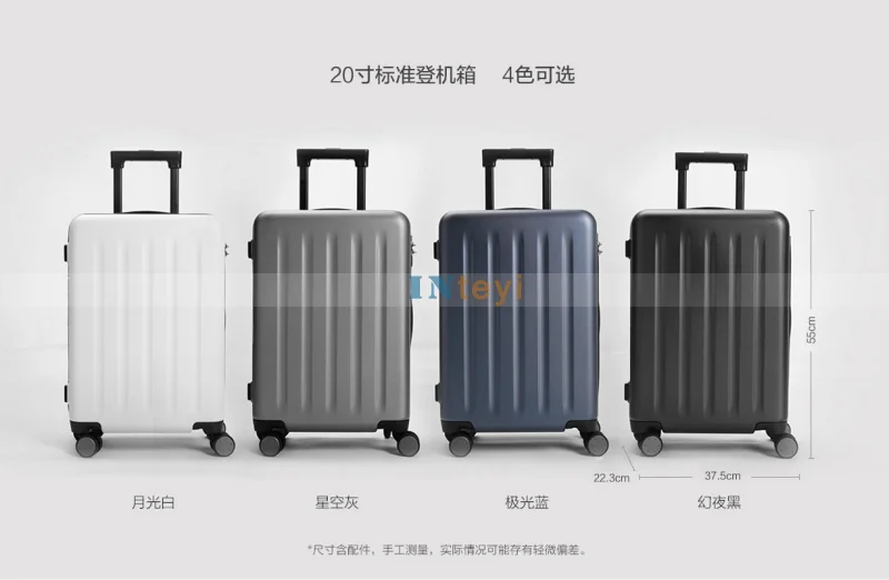 Hot sale! Original Xiaomi 90 point travel Suitcase 24 inch Spinner Wheel Luggage 4 Colors Hardside xiaomi suitcase new products