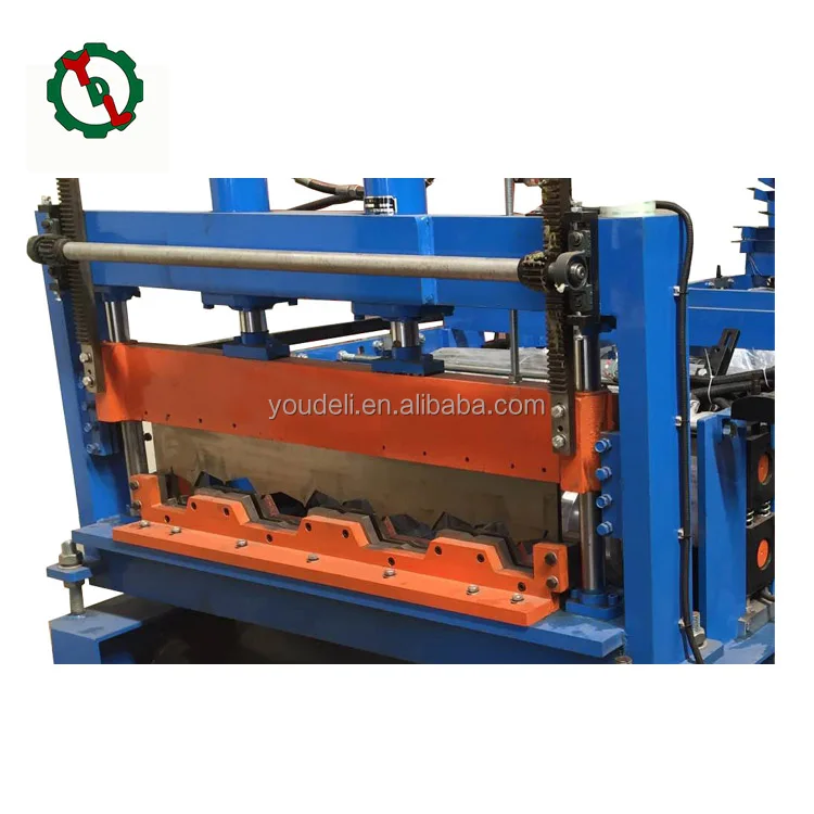 
Steel Floor Sheet Decking Roll Forming Machine With Hydraulic Forming Cutter 
