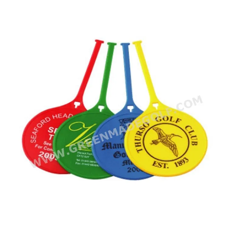 Round and Square PVC Luggage Tag blank Golf bag tag