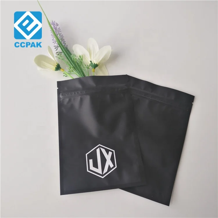 Mylar foil 3 side sealed flat sachet for sunflower / alfalfa / grass seed packaging, mini ziplock bags