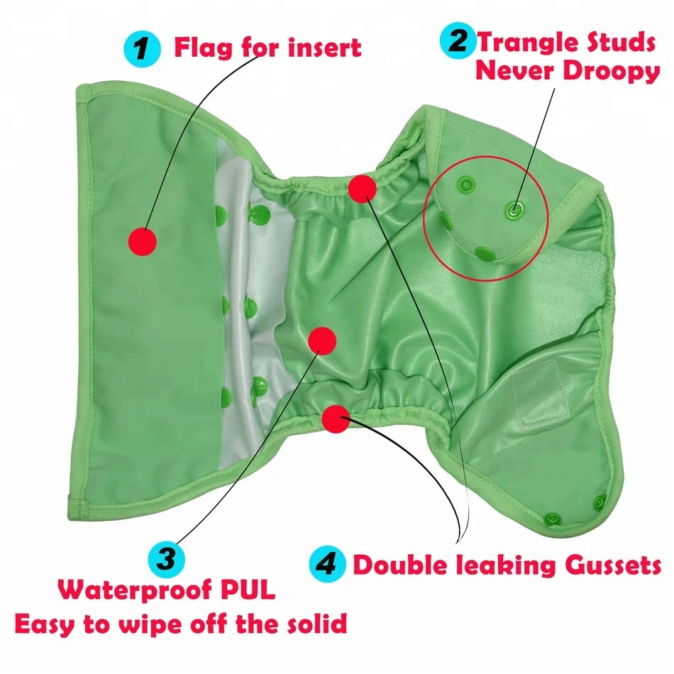 
Washable Reusable Waterproof Baby Cloth Nappy Diaper Cover Unisex fit 4-24 months or 5-15 kg baby double leaking gussets 