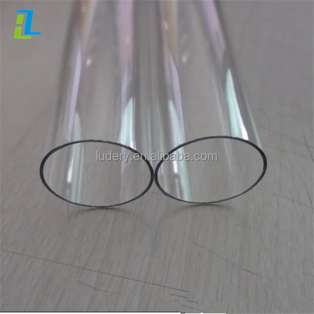 Clear Transparent Decoration Threaded Acrylic Tube and Pipe For Sale