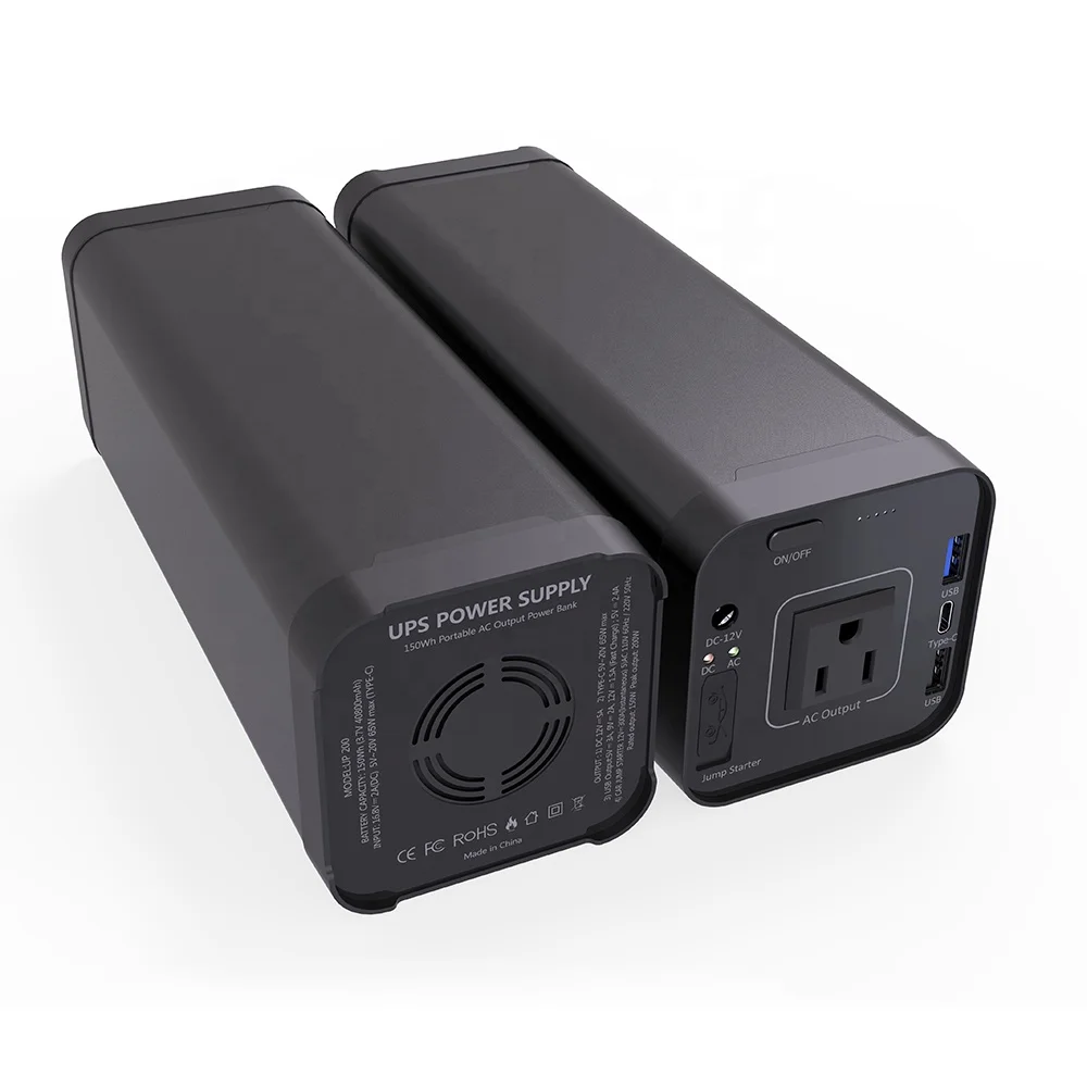 Portable mini ups 12v backup power station battery with output 220v