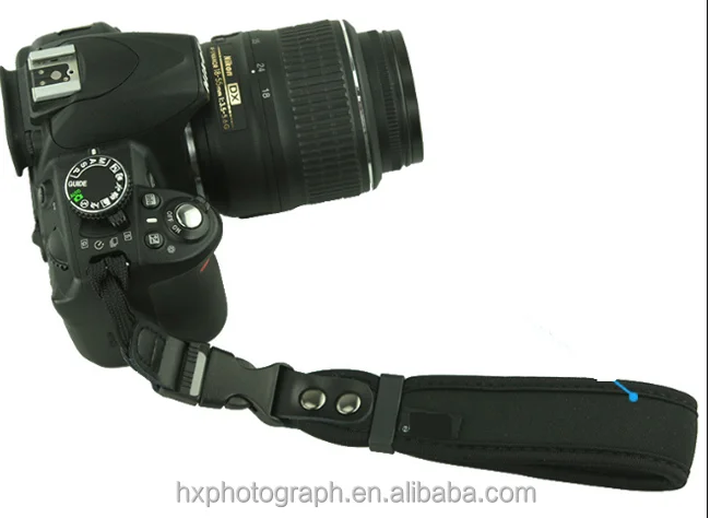 Top Selling Stock Universal Black Neoprene Camera Hand Wrist Straps for Canon Nikon Sony Digital DSLR Camera