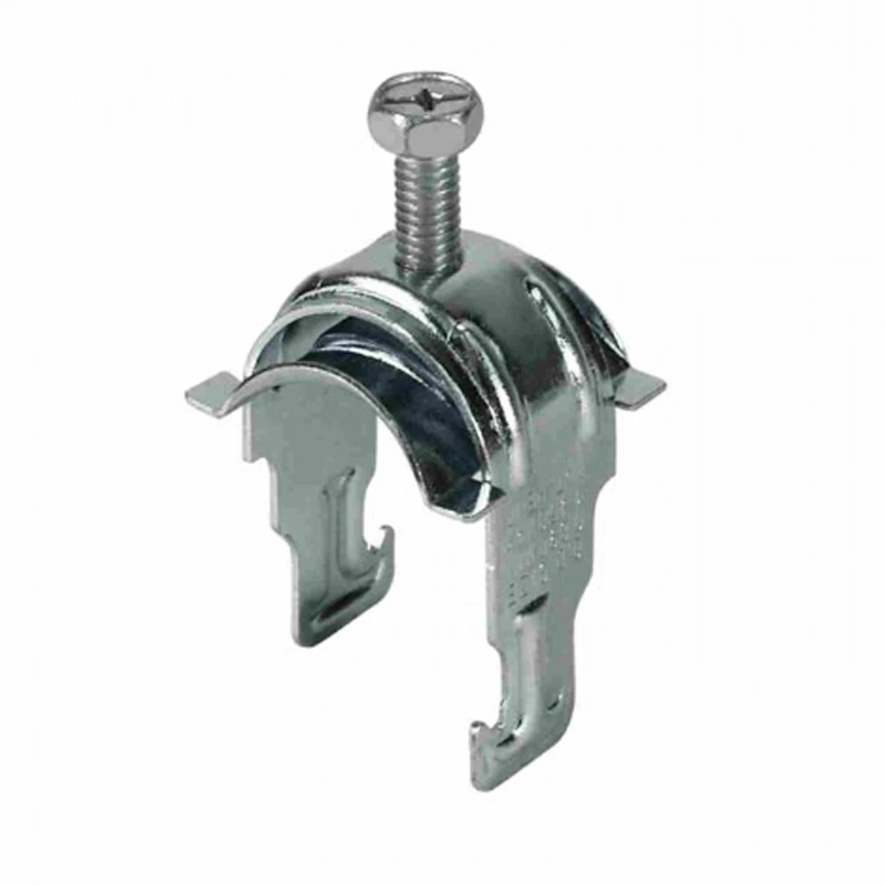 Universal one piece strut clamp, conduit clamp