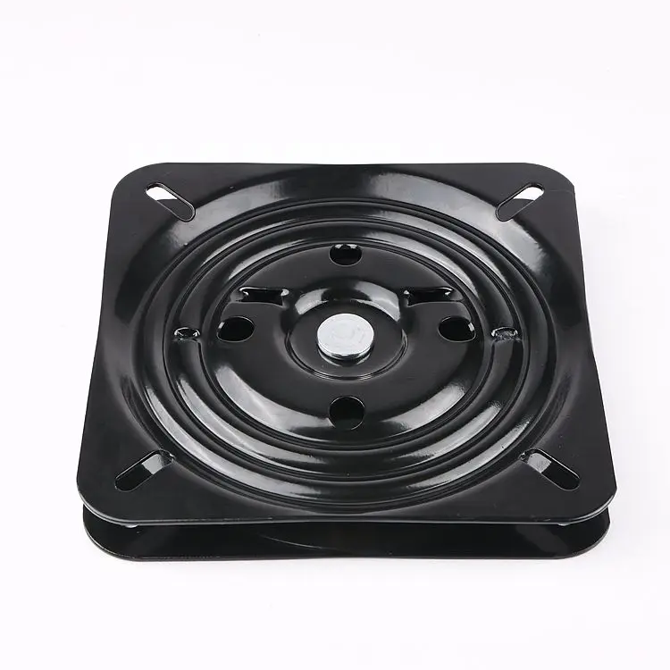 Manufacturer Supply 6 Inch 160mm 2.3 Thickness Black Half Of Ball Auto Swivel Turntable / Memory Return Swivel Plate