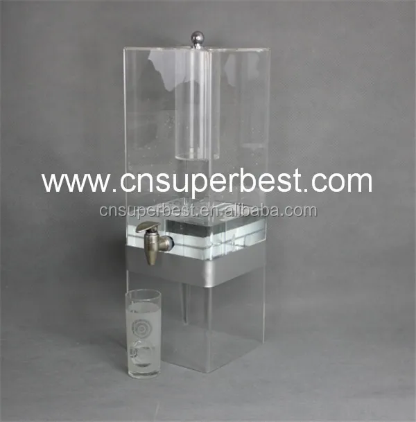 Food safety Bar Cold beverage dispenser acrylic material acrylic juice beverage wine dispenser