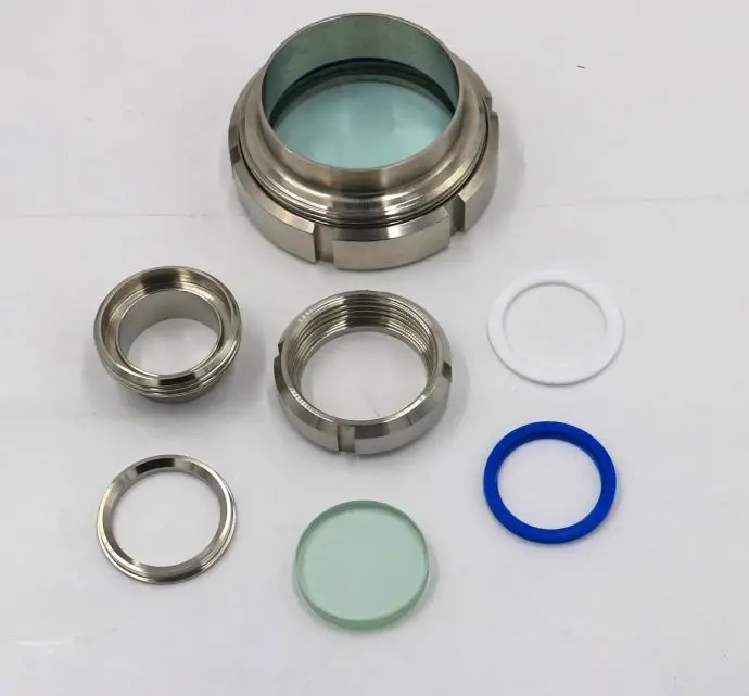 Stainless Steel Union Type Round Sight Glass