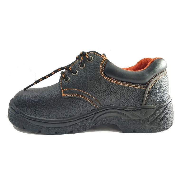 
smooth leather reflective light safety shoes 