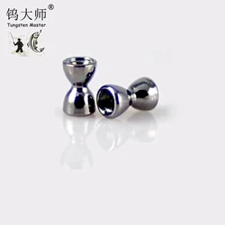 Professinal tungsten fishing accessories manufacturer supply brass dumbbell shape tungsten beads fly fishing