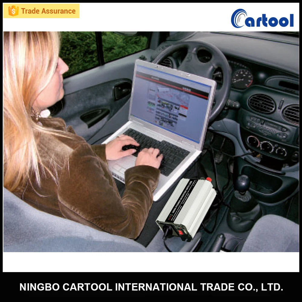 TUV approved High Efficiency 300W Intelligent car power inverter 12v 220v