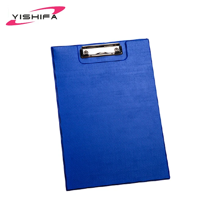 Custom A4 plastic manila file folder with clip