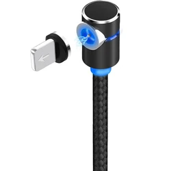 Free Shipping 90 Degree Chargers for iPhone Type C Micro USB Right Angle Cable Magnetic 2019