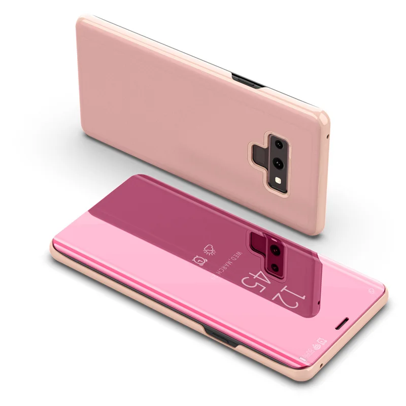 Смарт откидная крышка зеркало телефон чехол для Samsung Galaxy Note 9, примечание 9 Флип Чехол подставка