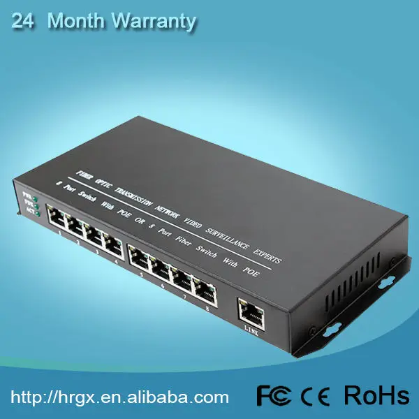 высокое качество 8 порт fast ethernet IEEE802.3af 15.4W 10/100Mbps PoE коммутатор
