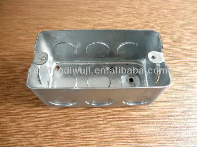 1-7/8 глубокий хозяйственный ящик 4*2 дюйма, предварительно оцинкованная стальная Удобная коробка