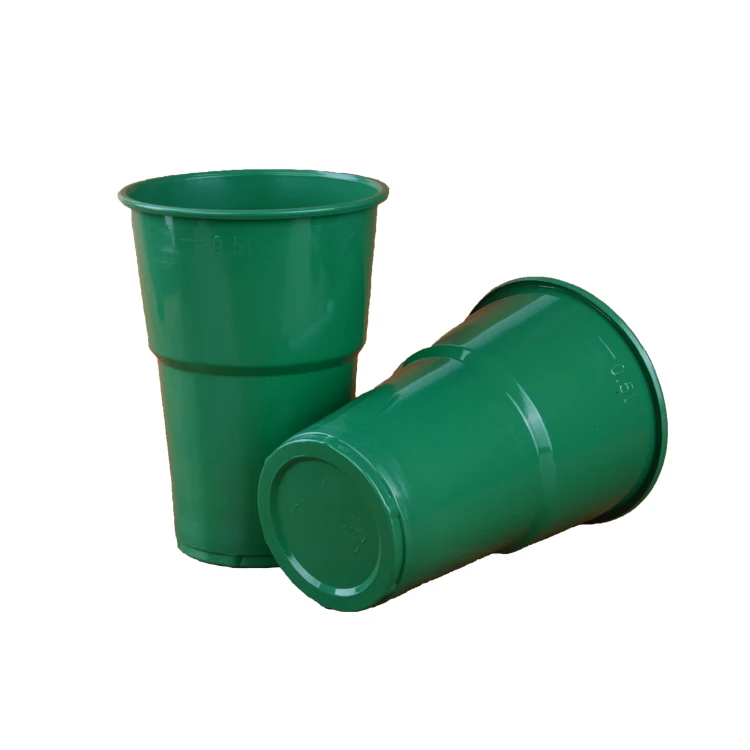 Одноразовый полипропиленовый пластиковый стакан 500 мл, чашка с индивидуальным логотипом, цветная чашка на заказ